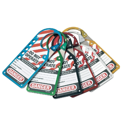 Moraillon encliquetable avec etiquettes 427BLK