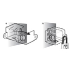 Couvercles pour bouton-poussoir et interrupteur rotatif installé S2153 Master Lock #3