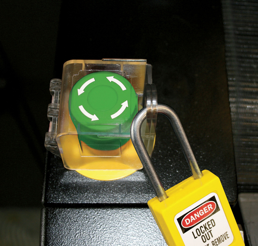 Couvercles pour bouton-poussoir et interrupteur rotatif installé S2153 Master Lock #5